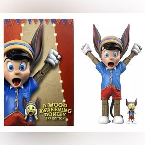 Juce Gace Mighty Jaxx A Wood Awakening Donkey (BFF Edition) Vinyl Figure Set